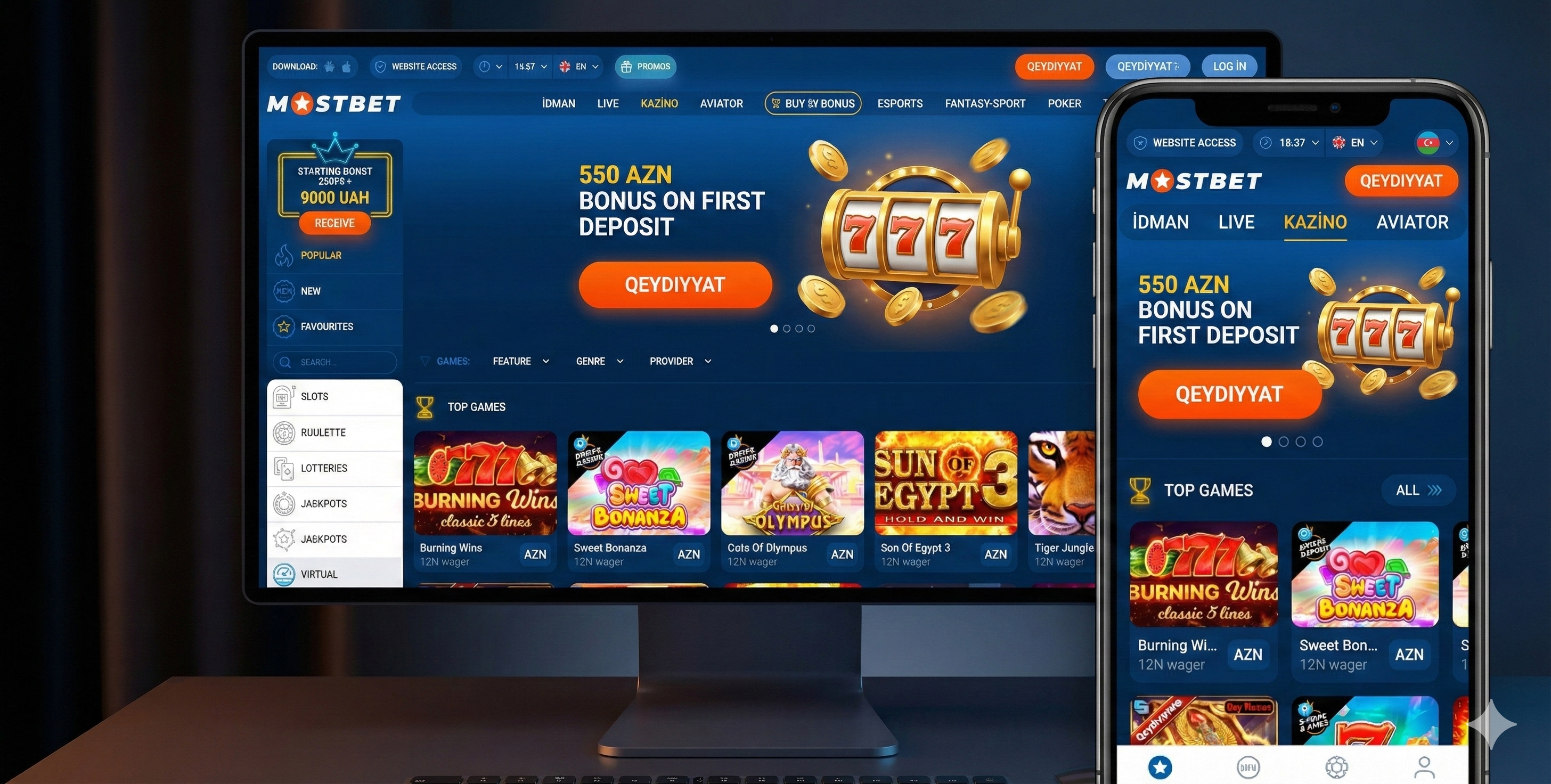 Mostbet Azərbaycan - Rəsmi onlayn kazino və mərc platforması